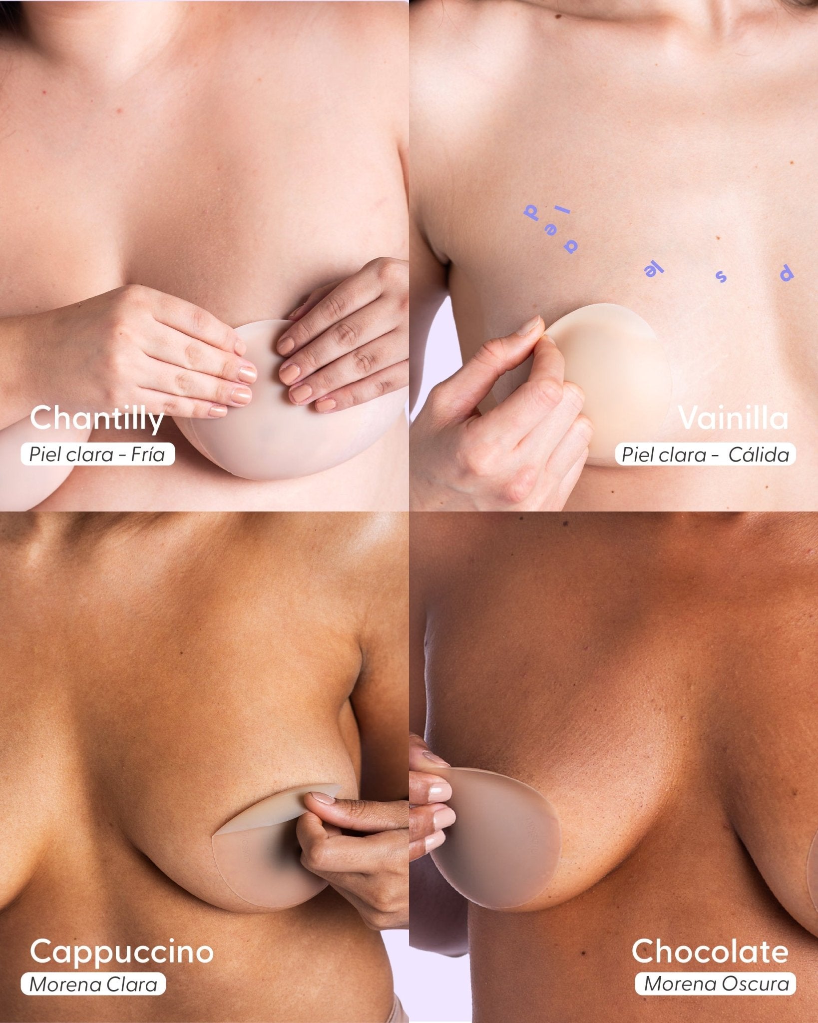 Bare it All Nipple Covers PLUS - Cubre Pezones Circulares de Silicona Reutilizables - Nipskin