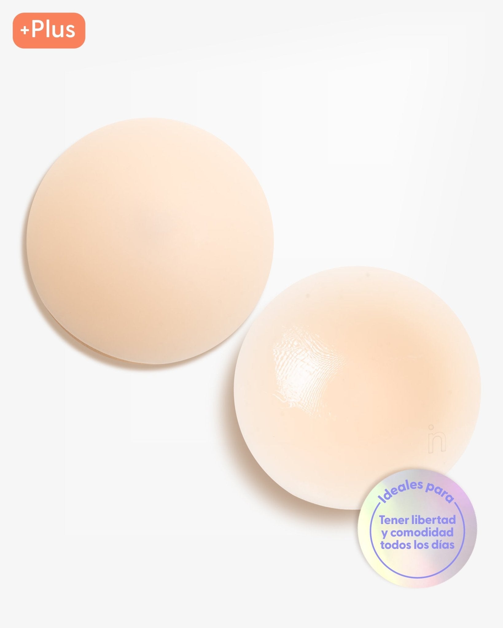 Bare it All Nipple Covers PLUS - Cubre Pezones Circulares de Silicona Reutilizables - Nipskin