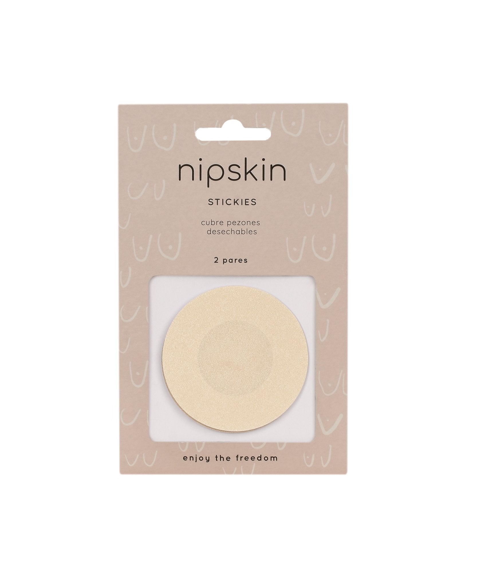 Stickies Círculo Satín - 2 Pares de Cubre Pezones de un solo uso - nipskincol