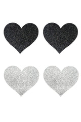 Stickies Night Corazones - 2 pares de Cubre Pezones de un solo uso - nipskincol